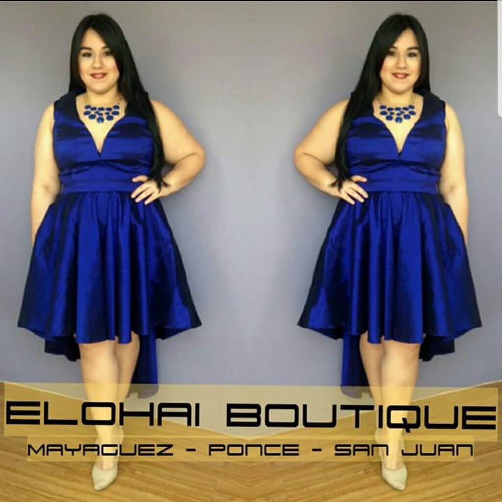 Sexy plus size hi low dress special ocasion prom